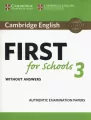 Cambridge English First for Schools 3 Student's Book without Answers - tantis.pl