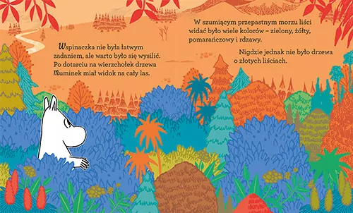 Muminek i złoty liść. Muminki - tantis.pl