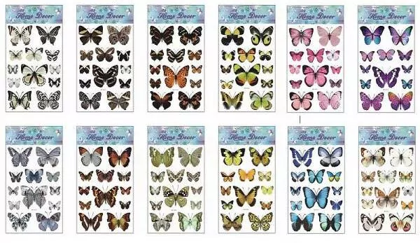 Naklejki motyle 60x31cm MIX - tantis.pl