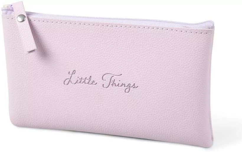 Piórnik saszetka Little things postarzany róż 21x8 - tantis.pl