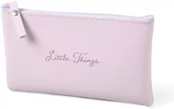 Piórnik saszetka Little things postarzany róż 21x8