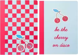 Zeszyt A4 48 kartek 90g w kratkę CHERRY DISCO