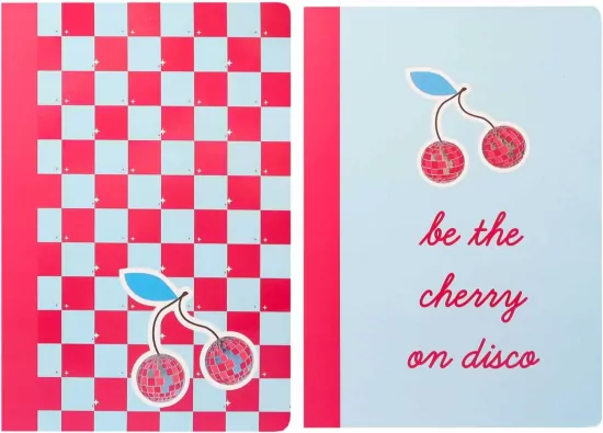 Zeszyt A4 48 kartek 90g w kratkę CHERRY DISCO
