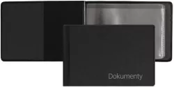 Okładka na dokumenty małe premium czarny