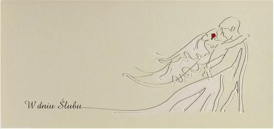 Karnet Ślub. Pocałunek