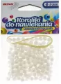 Koraliki do nawlekania + sznurek. Białe 16g - tantis.pl