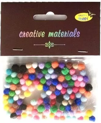 Pompony 5mm ok.120szt MIX - tantis.pl