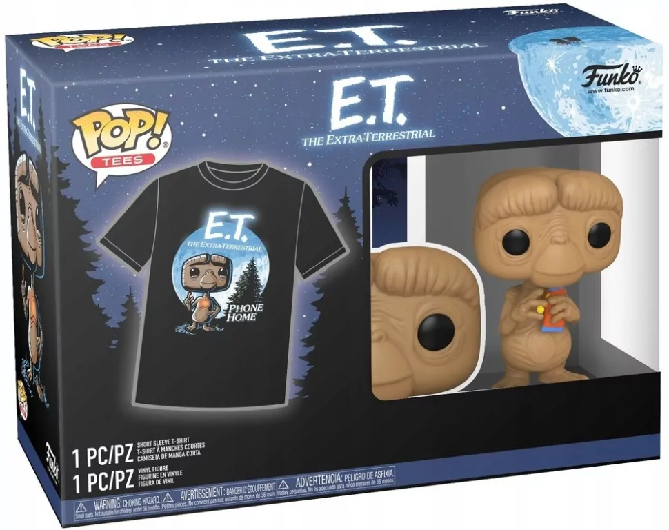 T-shirt i figurka E.T. Funko Pop - tantis.pl