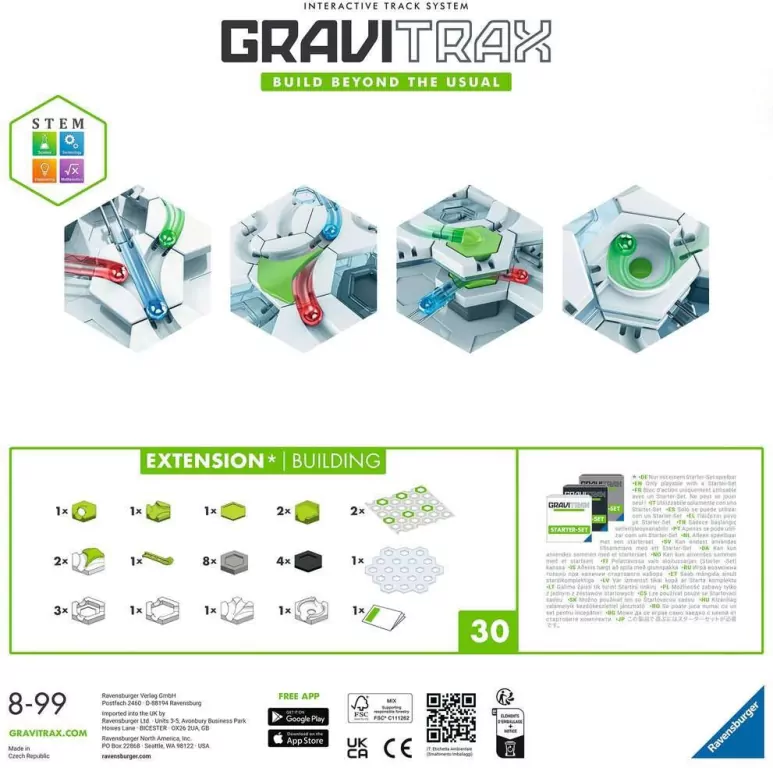 Ravensburger. Gravitrax, zestaw uzupełniający Budowle - tantis.pl