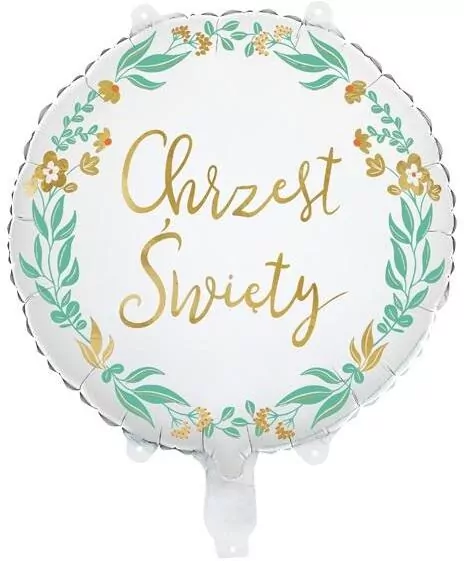 Balon foliowy Chrzest Święty 45cm - tantis.pl