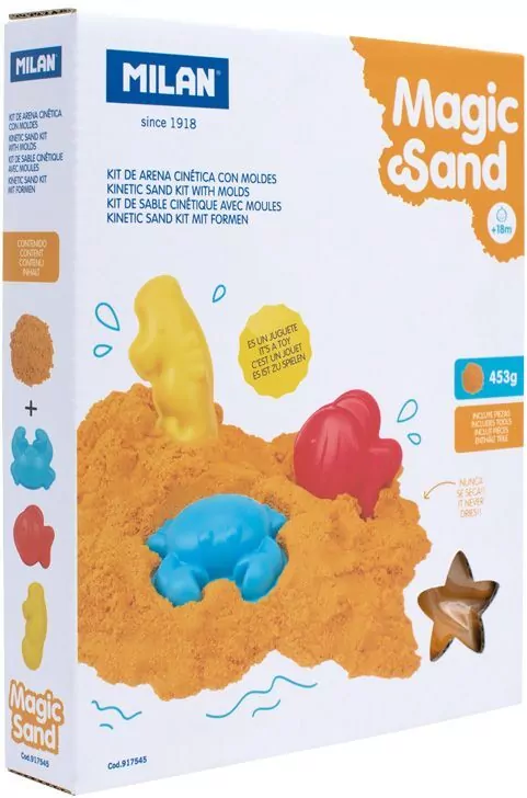 Magiczny piasek kinetyczny z foremkami - tantis.pl