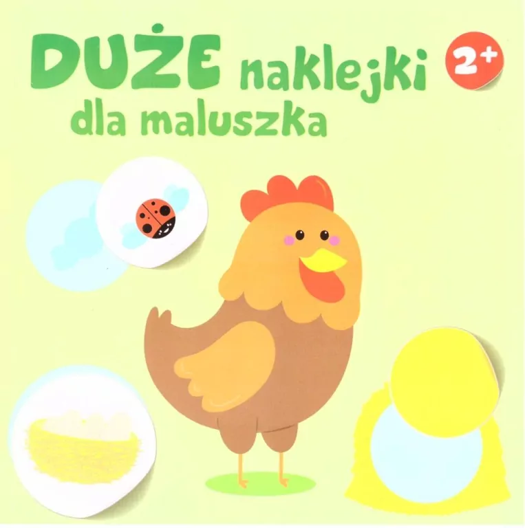 Duże naklejki dla maluszka 2+. Kura - tantis.pl