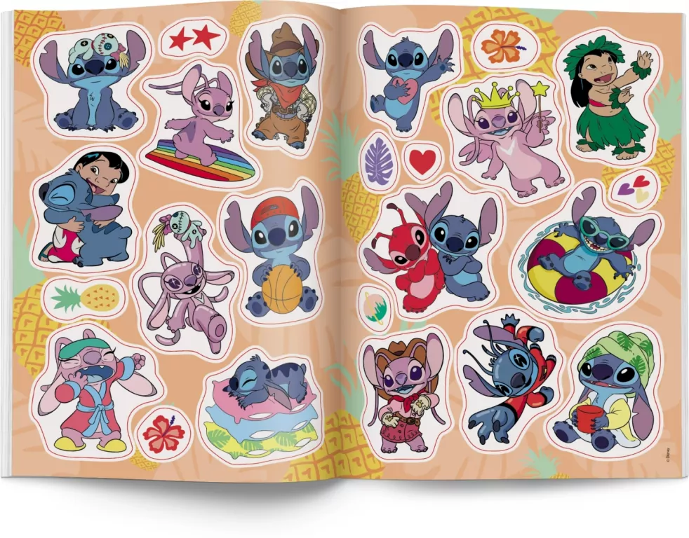 Disney Stich. Kolorowanka z naklejkami - tantis.pl
