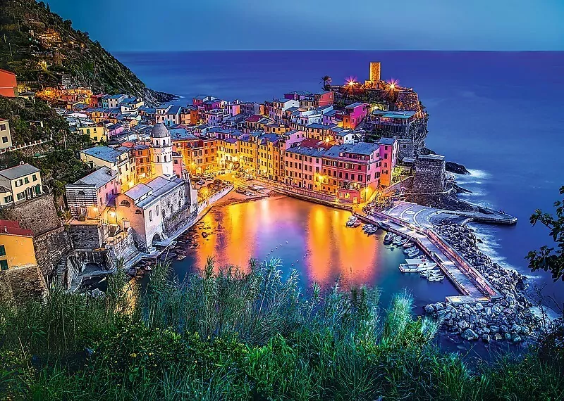 Puzzle 2000. Vernazza o zmroku. 27086 - tantis.pl