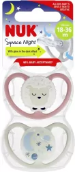 NUK. Space Night. Smoczek. 18-36 miesięcy. Owca i kosmos