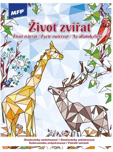 Kolorowanka antystresowa Życie zwierząt 210x290mm - tantis.pl