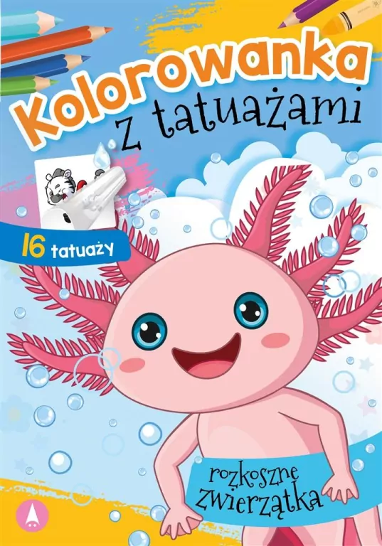 Rozkoszne zwierzaczki. Kolorowanka z tatuażami - tantis.pl