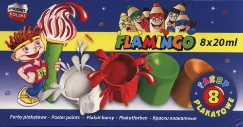 Farby plakatowe 8 kolorów - tantis.pl