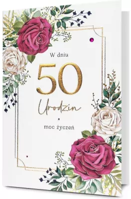Karnet Urodziny 50