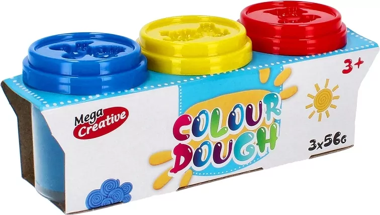 Mega Creative. Masa plastyczna, 3 kolory - tantis.pl