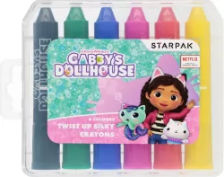 Kredki w sztyfcie Koci Domek Gabi 6 kolorów