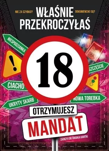 Karnet Urodziny 18 - tantis.pl