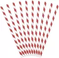 Słomki papierowe czerwone 19,5cm - tantis.pl