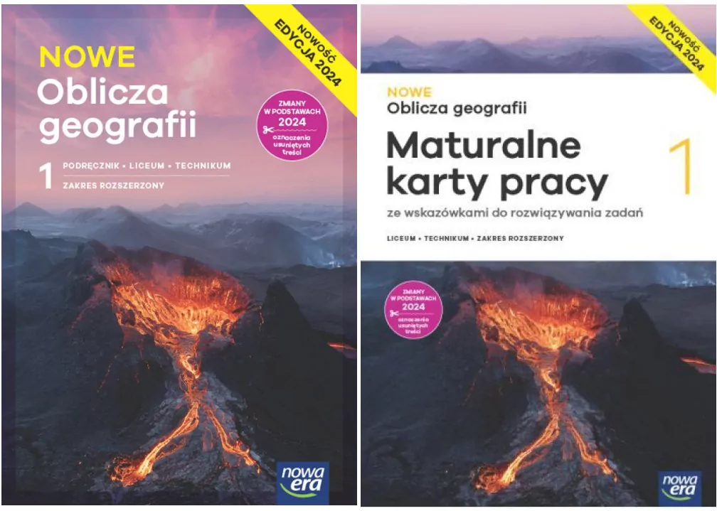 Pakiet: NOWE Oblicza geografii 1. Nowa edycja Podręcznik+Maturalne karty pracy do liceum i technikum. Zakres rozszerzony - tantis.pl
