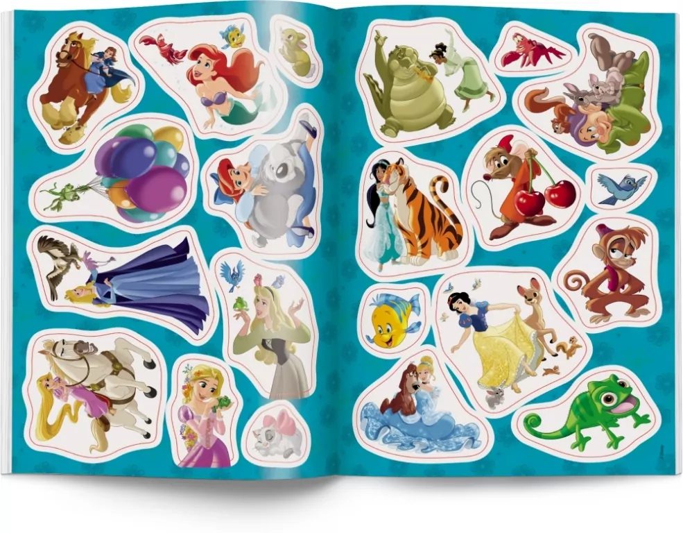 Disney Księżniczka. Kolorowanka z naklejkami - tantis.pl