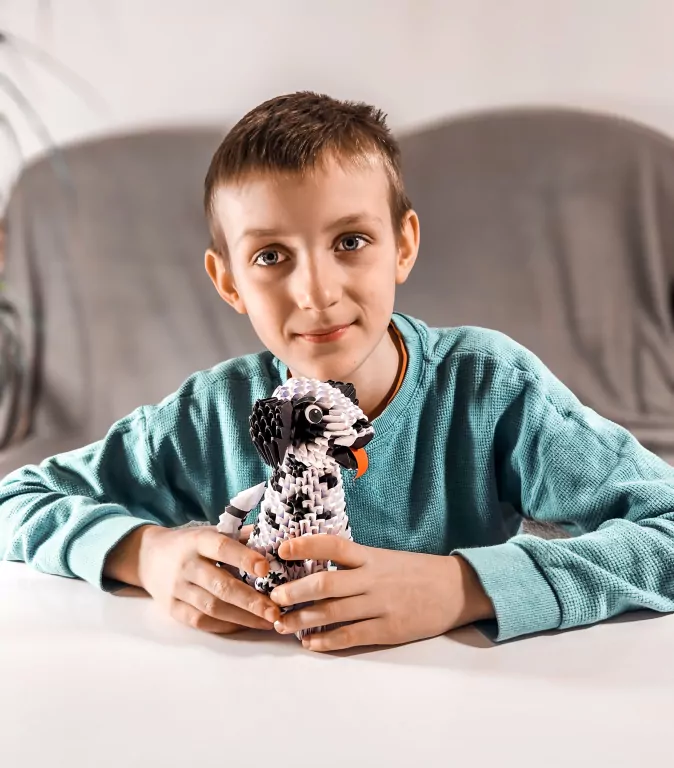 Origami 3D dalmatyńczyk/dalmatian - tantis.pl