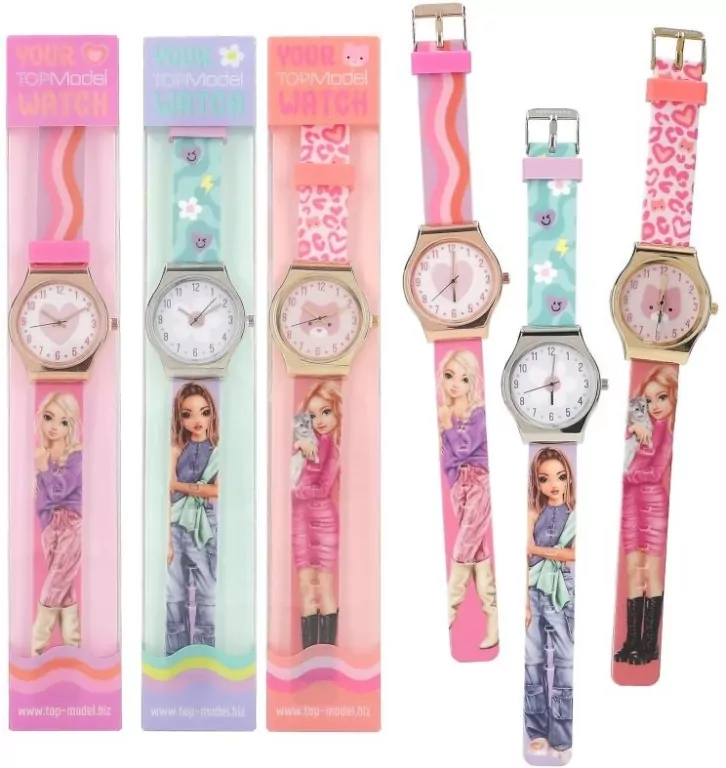 Zegarek silikonowy Top Model w ozdobnym pudełku 3 wzory 12954 - tantis.pl