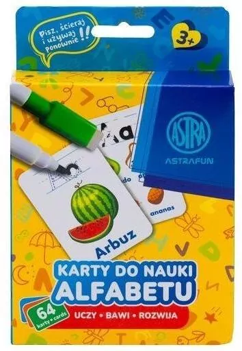 Karty edukacyjne Pisz i ścieraj ASTRA - tantis.pl