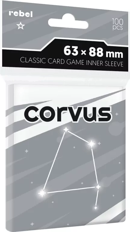 Koszulki na karty Rebel (63x88 mm) Corvus Inner Sleeve Light, 100 sztuk - tantis.pl