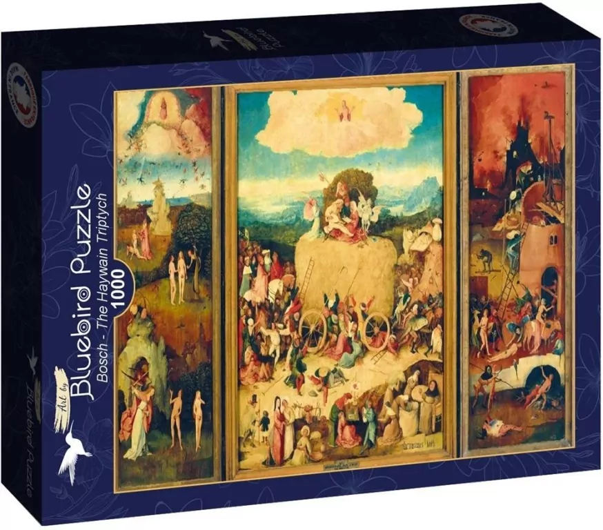 Puzzle 1000 Wóz z sianem - Tryptyk, Bosch - tantis.pl