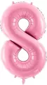 Balon foliowy 8 różowy 86cm - tantis.pl