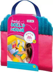 Domek dla lalek torba przenośna niebieski