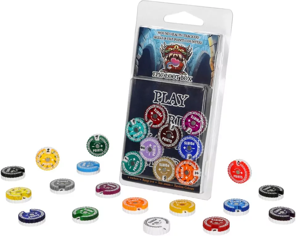 Trackers Counters Range 0-9 20mm Random Colours - tantis.pl