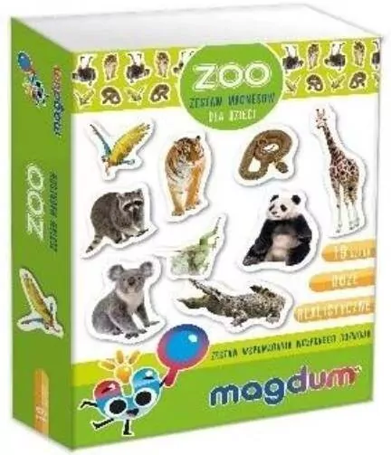 Zestaw magnesów dla dzieci. ZOO - tantis.pl