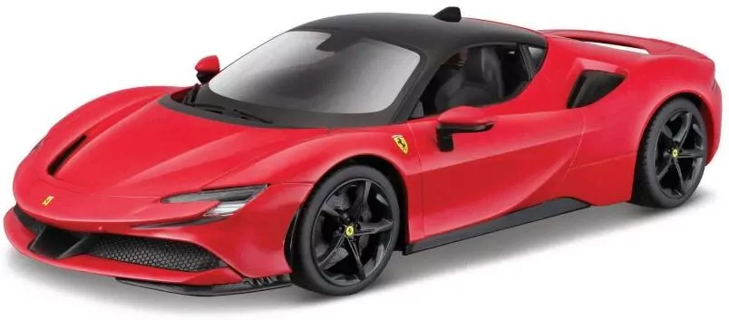 BBURAGO. Ferrari SF90 Stradale red 1:18 - tantis.pl