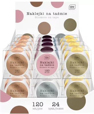 Naklejki na taśmie. Glam