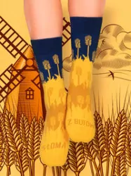 Skarpety długie. Słoma z butów 35-38