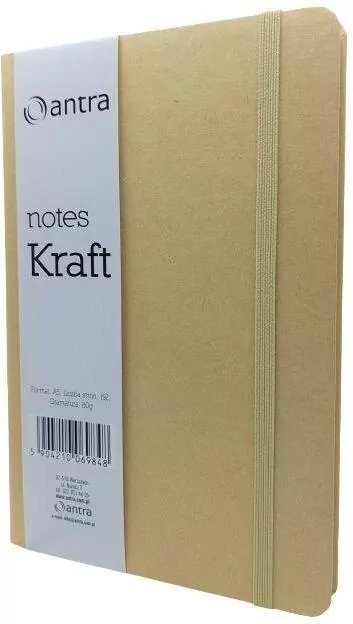 Notes A5 Kratka Kraft ANTRA - tantis.pl