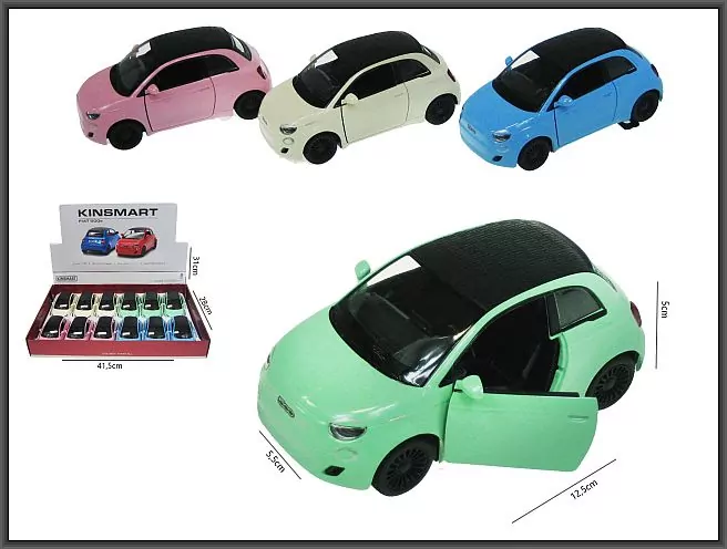 AUTO OSOB MET P/B 13CM FIAT 500E ROZ 1/12 - tantis.pl