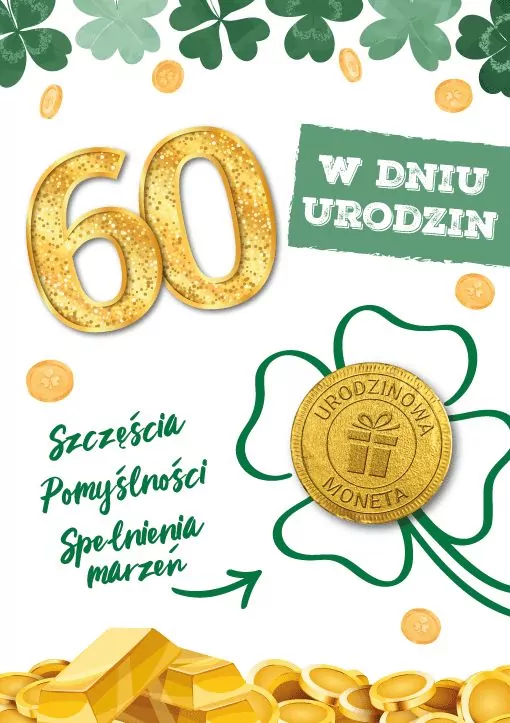Karnet Urodziny 60 - tantis.pl