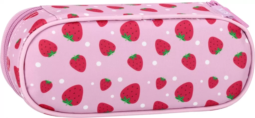 Piórnik saszetka 1zamek Fruits Truskawka - tantis.pl