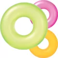 Koło do pływania 91cm. Neonowe 3 kolory mix - tantis.pl