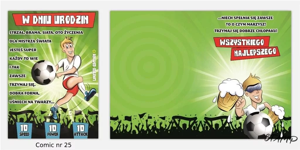 Karnet Comic B6 + koperta wzór nr 25 Urodziny - tantis.pl