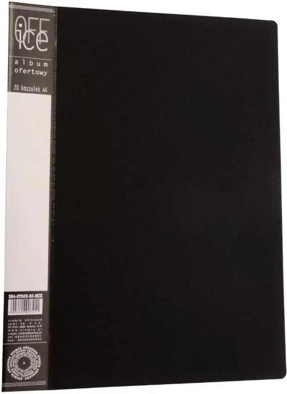 Album ofertowy A4 PP 20 koszulek. Mix kolorów - tantis.pl