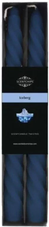 Świeca stołowa zakręcona o zapachu Iceberg - tantis.pl