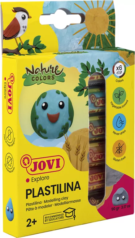 Plasteliny kolory natury 6x15g mix JOVI - tantis.pl